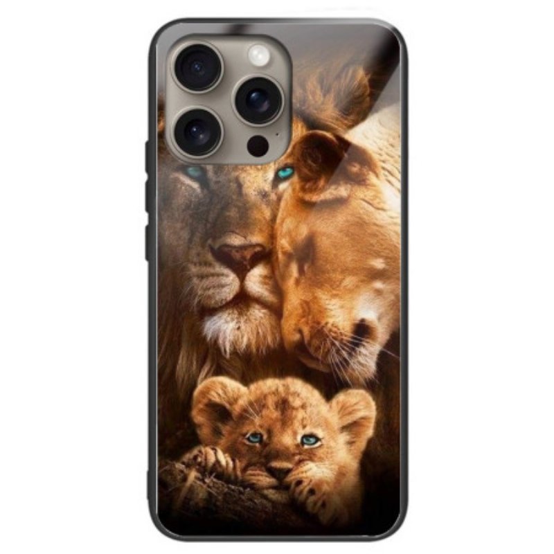 Skal För iPhone 16 Pro Max Lions Härdat Glas