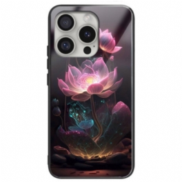 Skal iPhone 16 Pro Max Rosa Lotus Härdat Glas