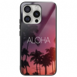 Skal iPhone 16 Pro Max Telefonfodral Aloha Härdat Glas