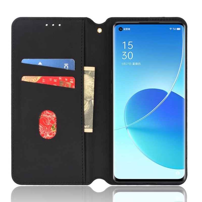 Folio-fodral Oppo Reno 6 Pro 5G Läderfodral 3d-kuber