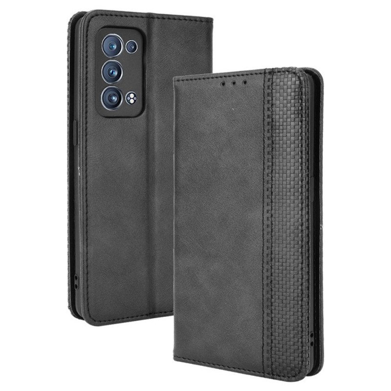 Folio-fodral Oppo Reno 6 Pro 5G Läderfodral Stiliserade