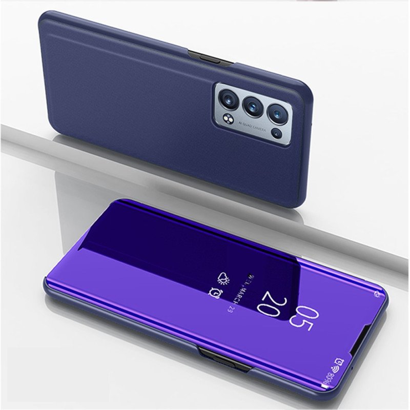 Folio-fodral Oppo Reno 6 Pro 5G Läderfodral Ultraslät Yta