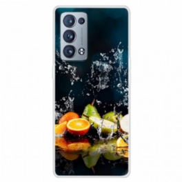 Skal Oppo Reno 6 Pro 5G Trompe L'oeil Frukt Och Vatten