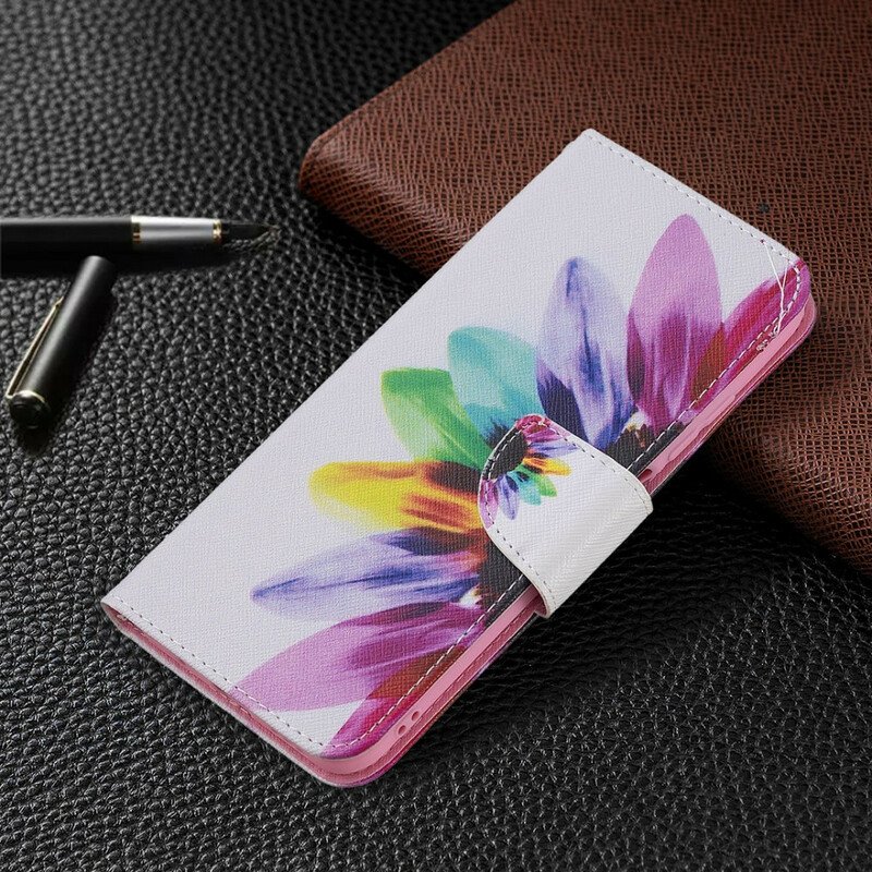 Fodral Xiaomi Redmi Note 10 5G Akvarell Blomma