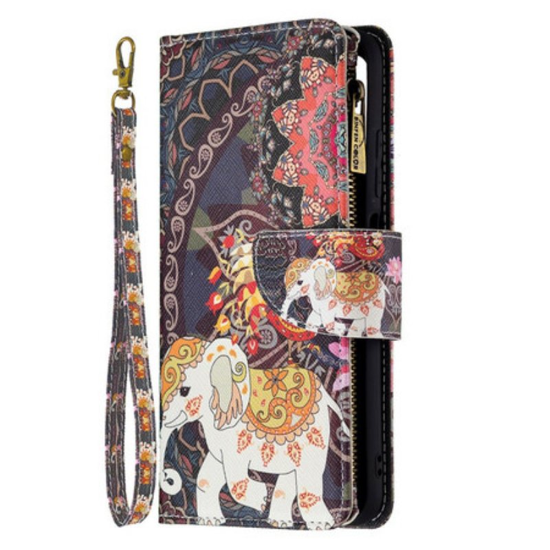 Fodral Xiaomi Redmi Note 10 5G Elephant Zip-ficka