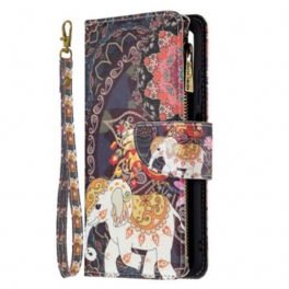 Fodral Xiaomi Redmi Note 10 5G Elephant Zip-ficka