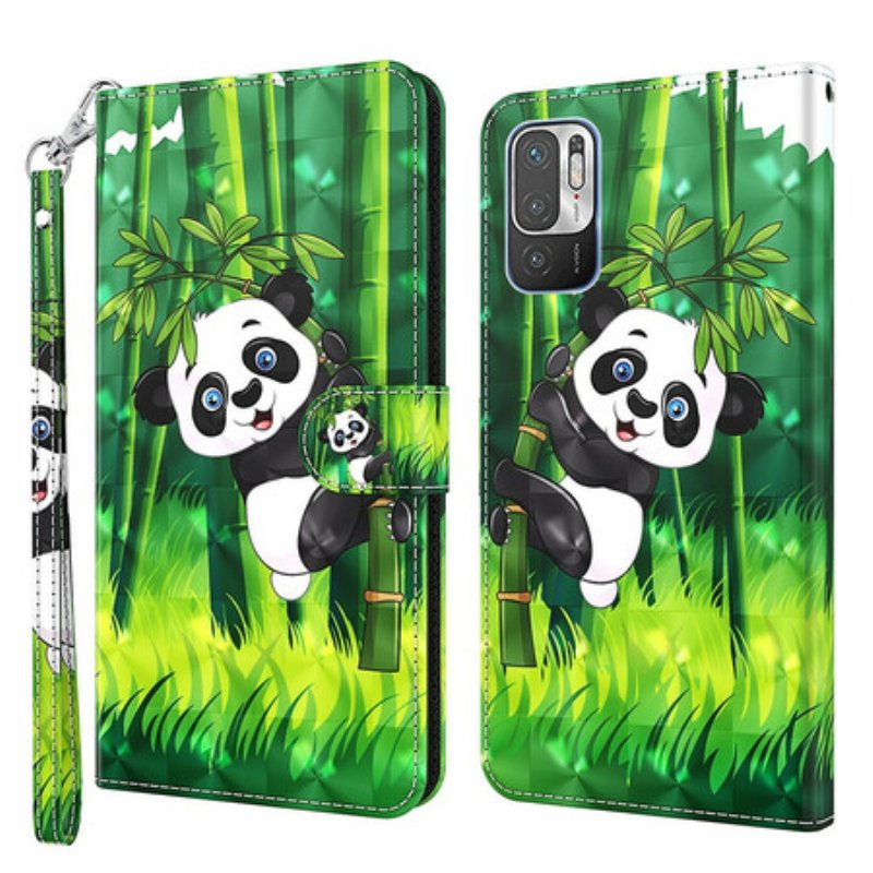 Fodral Xiaomi Redmi Note 10 5G Panda Och Bambu