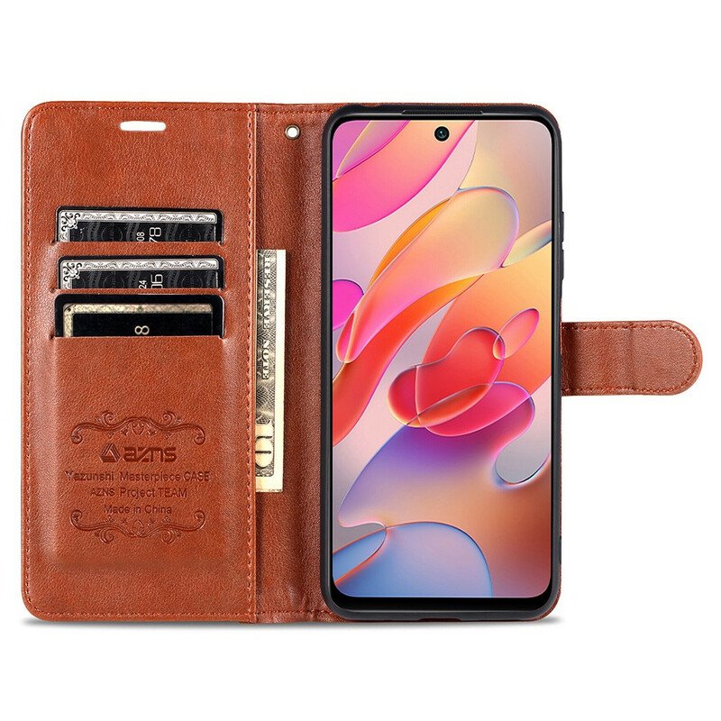 Folio-fodral Xiaomi Redmi Note 10 5G Azns Lyx