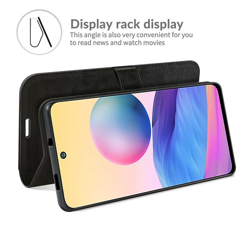 Folio-fodral Xiaomi Redmi Note 10 5G Svartvit