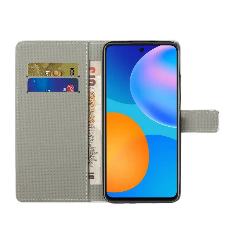 Läderfodral Xiaomi Redmi Note 10 5G Galaxy Design