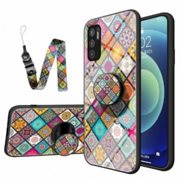 Skal Xiaomi Redmi Note 10 5G Patchwork Magnetisk Hållare