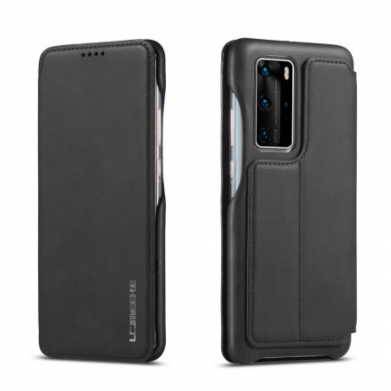 Folio-fodral Huawei P40 Pro Läderfodral Lc.imeeke Lädereffekt