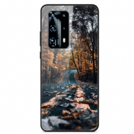 Skal Huawei P40 Pro Härdat Glas Route Du Bonheur