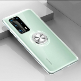 Skal Huawei P40 Pro Silikon Metall Roterande Ring