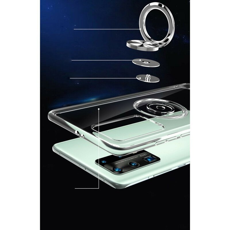 Skal Huawei P40 Pro Silikon Metall Roterande Ring