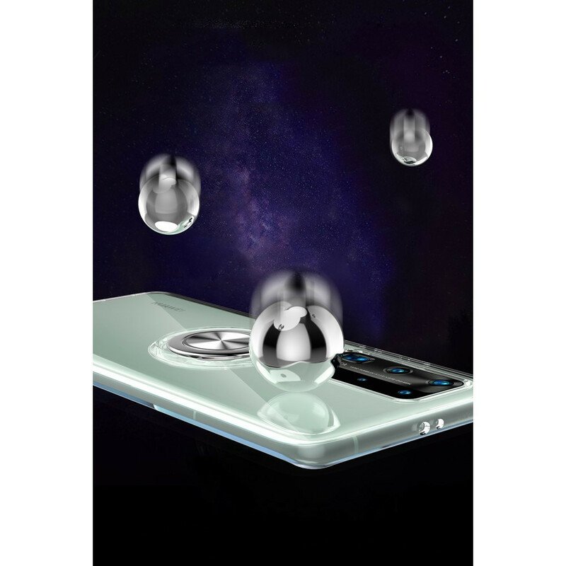 Skal Huawei P40 Pro Silikon Metall Roterande Ring