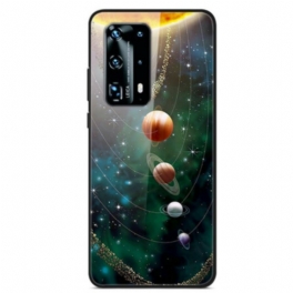 Skal Huawei P40 Pro Solsystemet Planet Härdat Glas