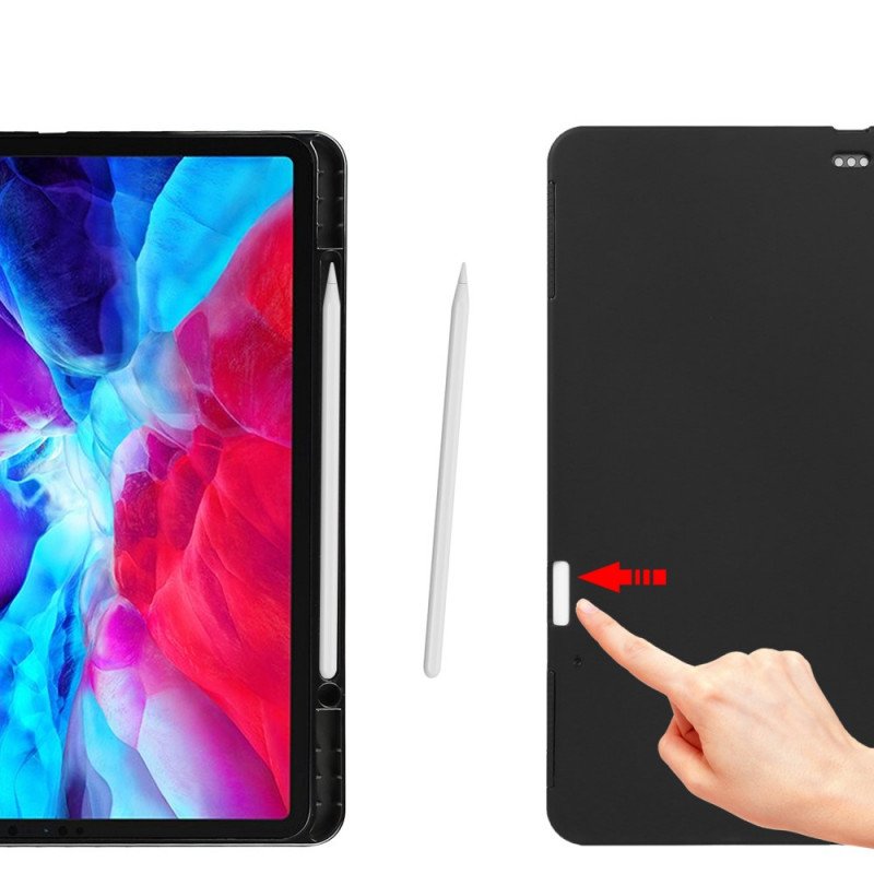 Fodral iPad Pro 12.9" (2021) Äkta Litchi Läder