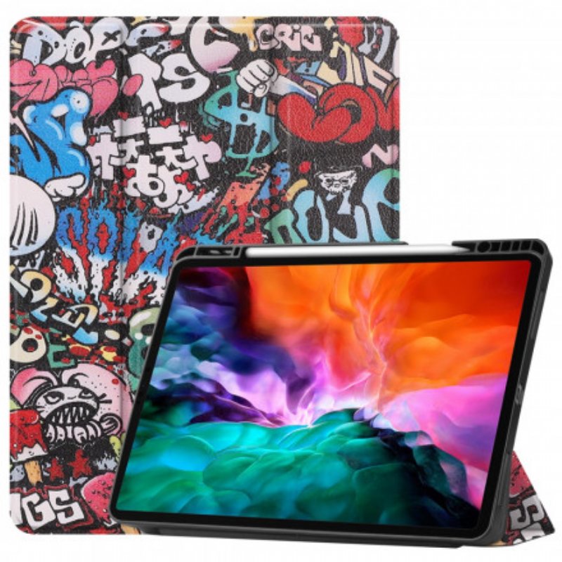 Skal iPad Pro 12.9" (2021) Graffiti Pennhållare