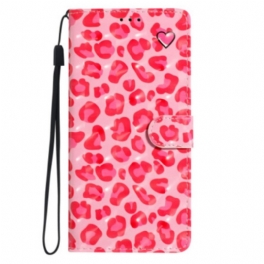 Fodral För Samsung Galaxy A16 5g Rosa Leopard