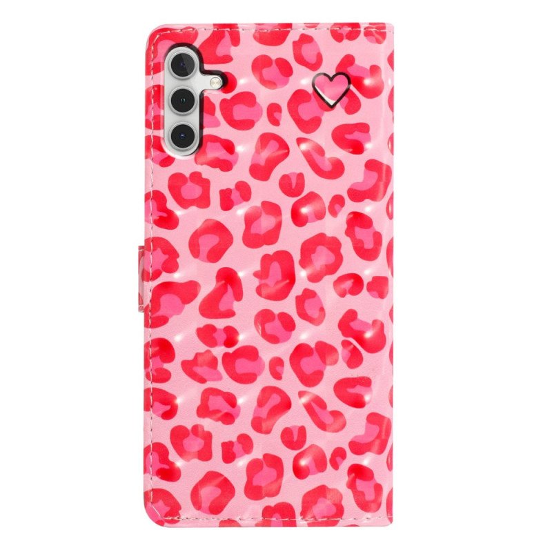 Fodral För Samsung Galaxy A16 5g Rosa Leopard