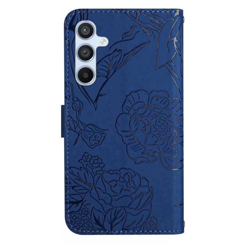 Fodral Samsung Galaxy A16 5g Imprint Fjäril Med Rem