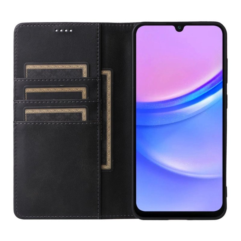 Folio-fodral Samsung Galaxy A16 5g Telefonfodral Lädereffekt