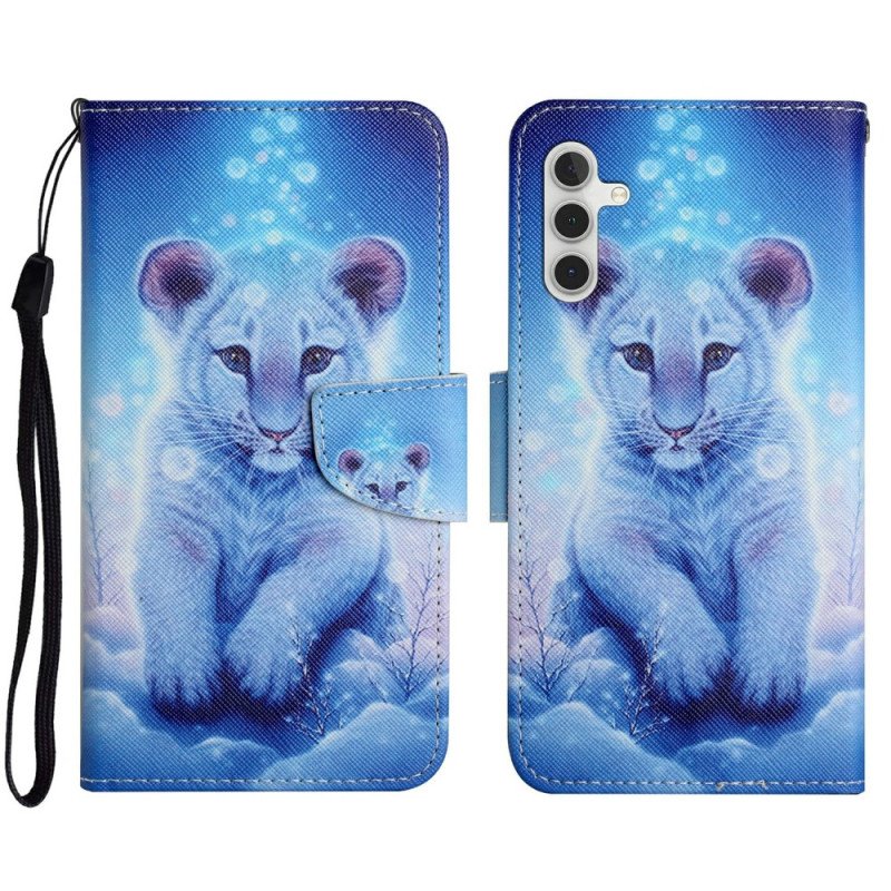 Läderfodral Samsung Galaxy A16 5g Telefonfodral Leopardmönster