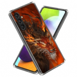 Skal För Samsung Galaxy A16 5g Fire Tiger Silikon