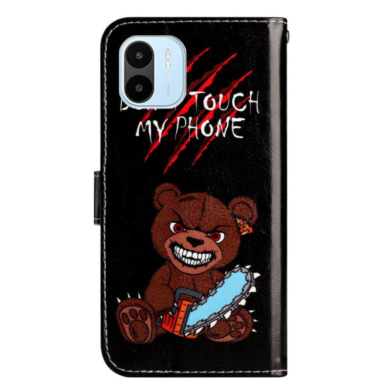 Folio-fodral Xiaomi Redmi A1 Med Kedjar Furious Thong Bear