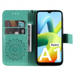 Läderfodral Xiaomi Redmi A1 Med Kedjar Thong Sun