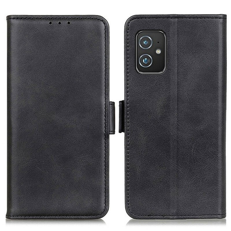 Fodral Asus Zenfone 8 Folio-fodral Dubbel Klaff