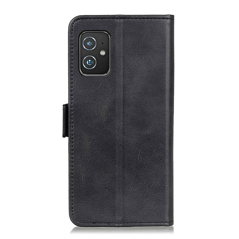 Fodral Asus Zenfone 8 Folio-fodral Dubbel Klaff