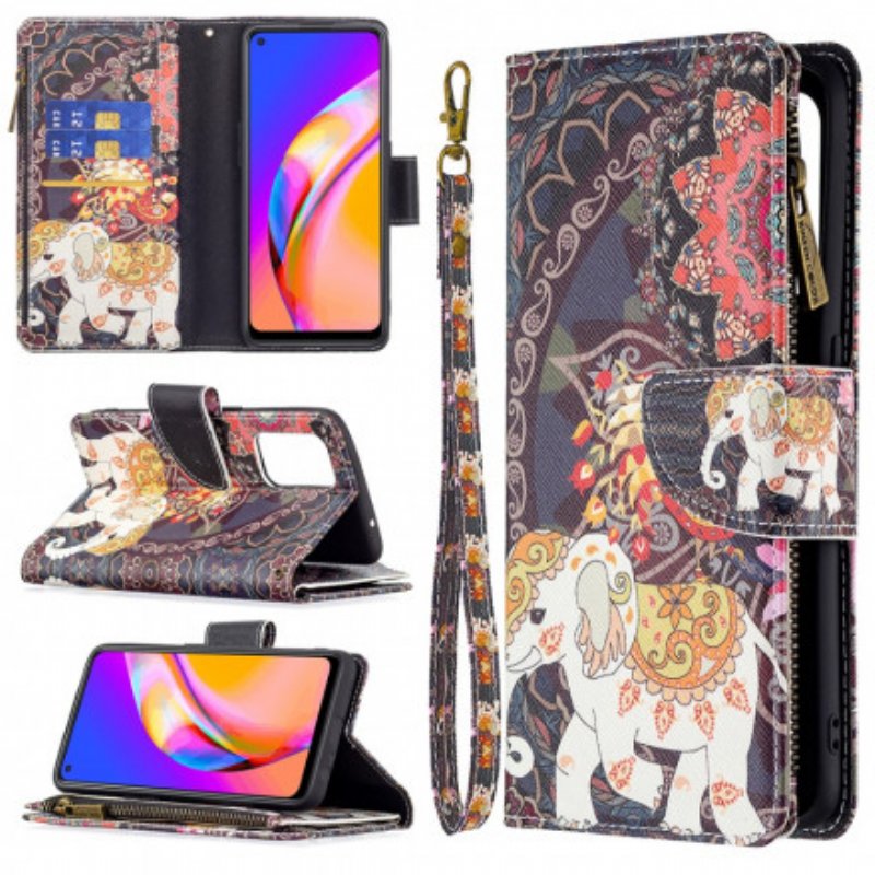 Fodral Oppo A94 5G Elephant Zip-ficka