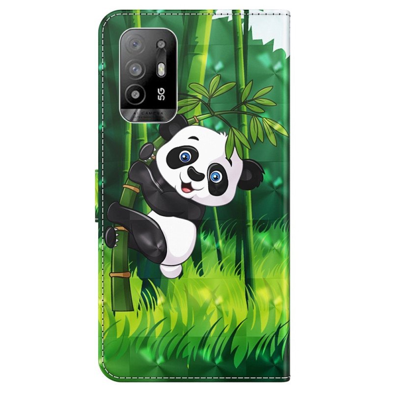 Fodral Oppo A94 5G Panda Med Snodd