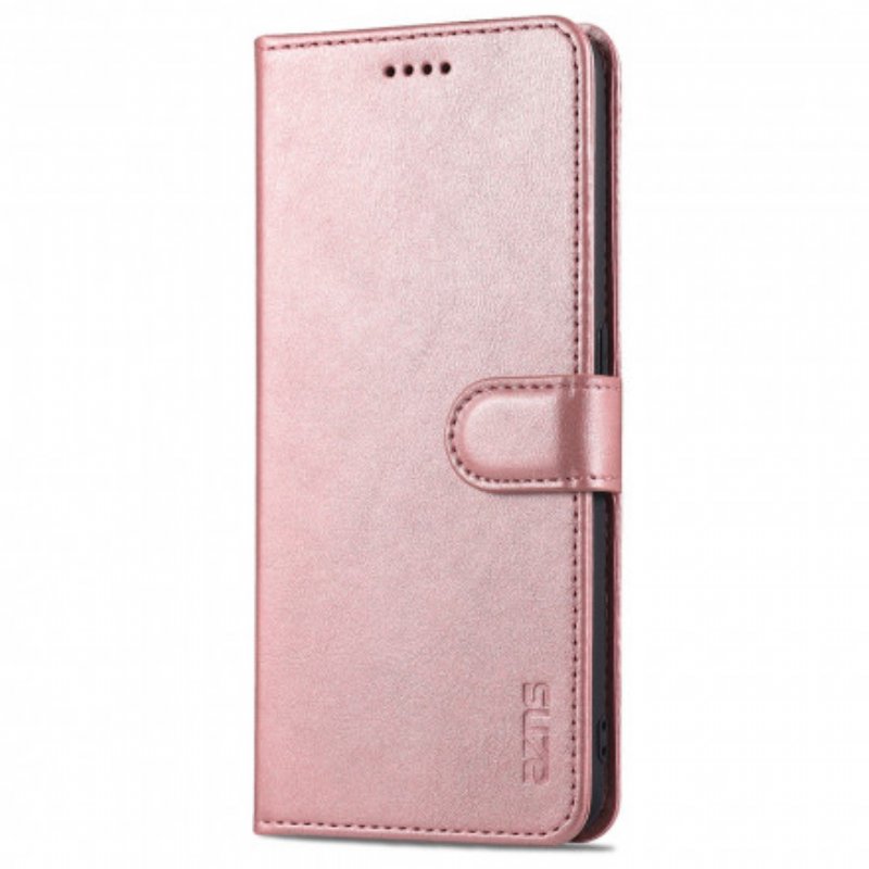 Folio-fodral Oppo A94 5G Azns Lädereffekt