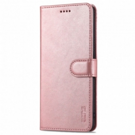 Folio-fodral Oppo A94 5G Azns Lädereffekt