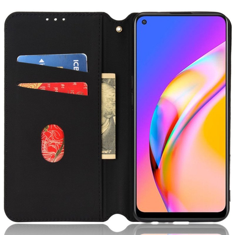 Folio-fodral Oppo A94 5G Läderfodral I Konstläder