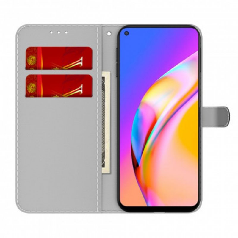 Läderfodral Oppo A94 5G Abstrakt Mönster