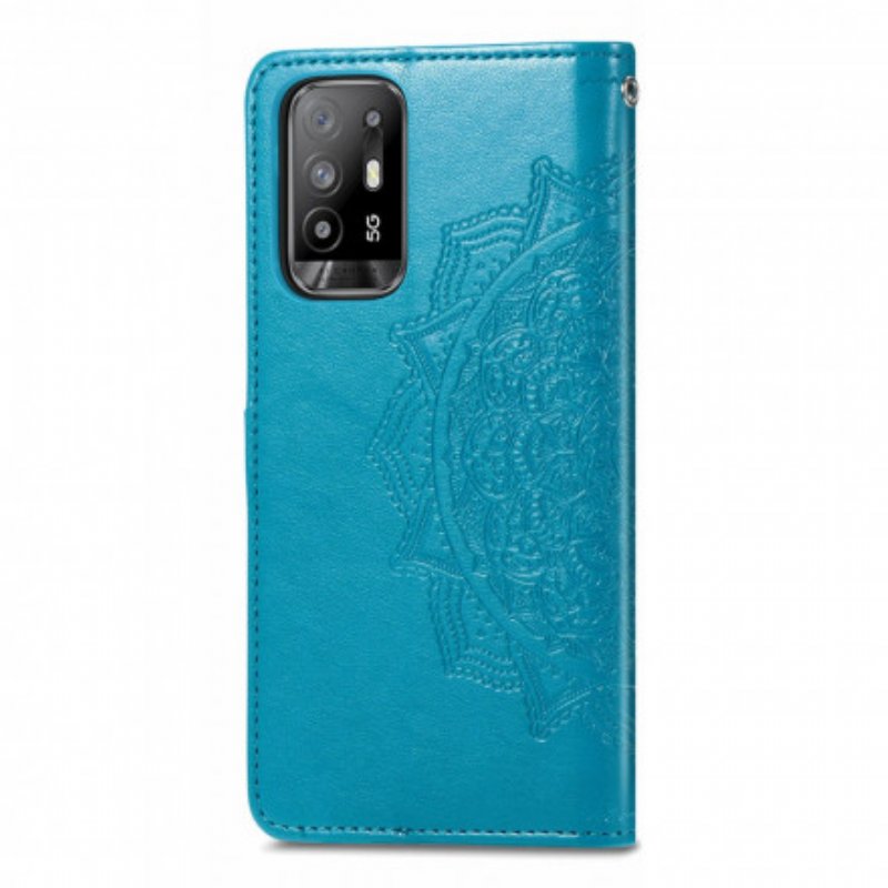 Läderfodral Oppo A94 5G Mandala Medeltiden