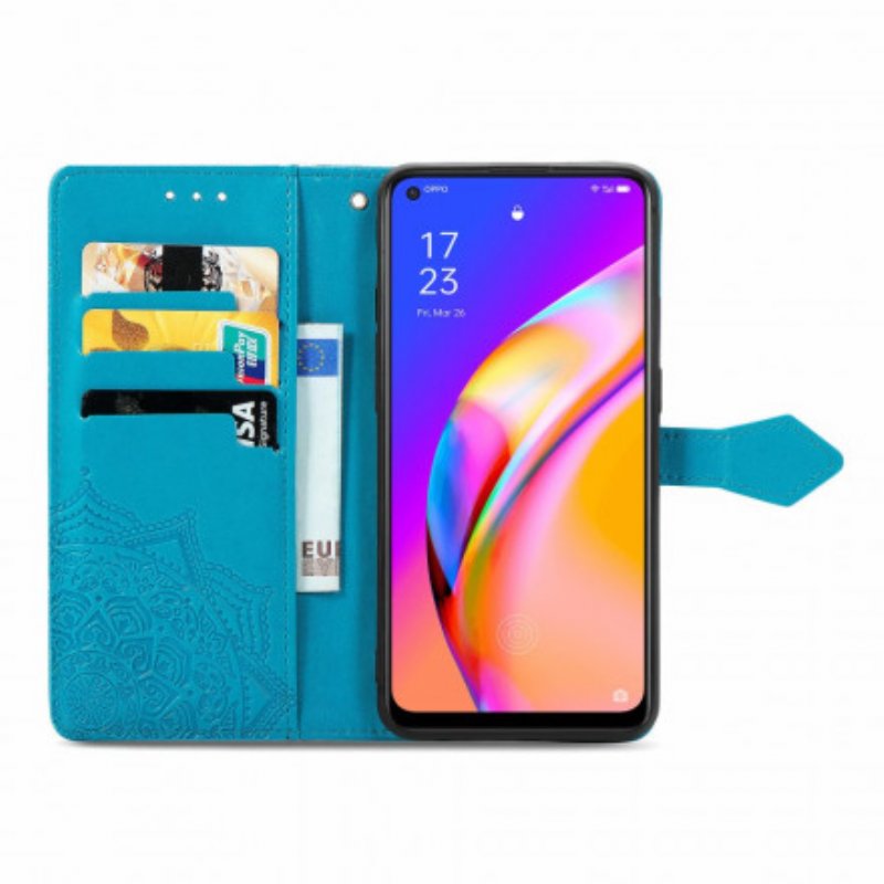 Läderfodral Oppo A94 5G Mandala Medeltiden