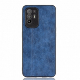 Skal Oppo A94 5G Couture Lädereffekt