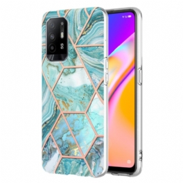 Skal Oppo A94 5G Flashig Geometrisk Marmor