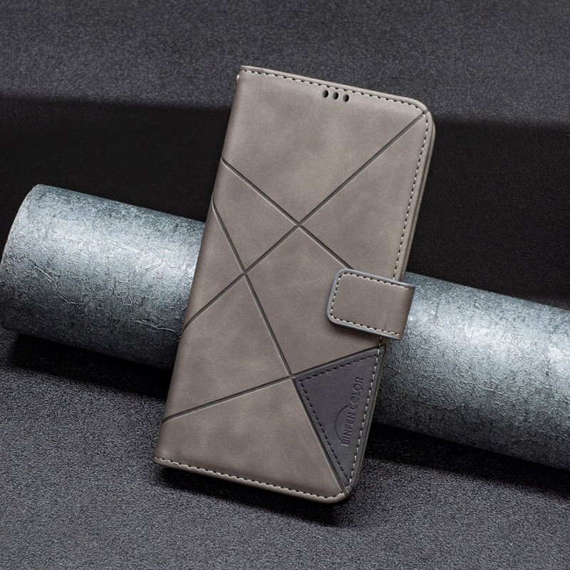 Fodral För Motorola Edge 50 Neo Binfen Färg Geometriskt Mönster