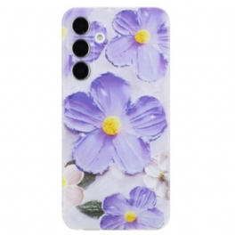 Skal Samsung Galaxy S24 Fe Lila Blommor