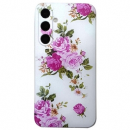 Skal Samsung Galaxy S24 Fe Rosa Blommor