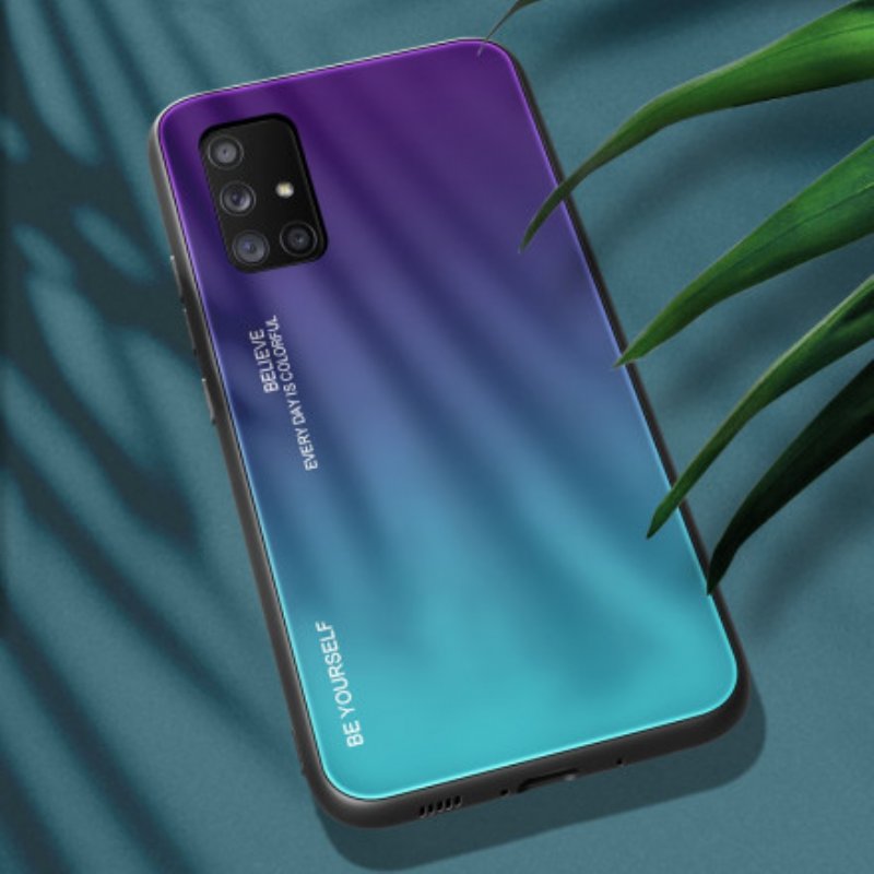 Skal Samsung Galaxy A71 5G Härdat Glas Var Dig Själv