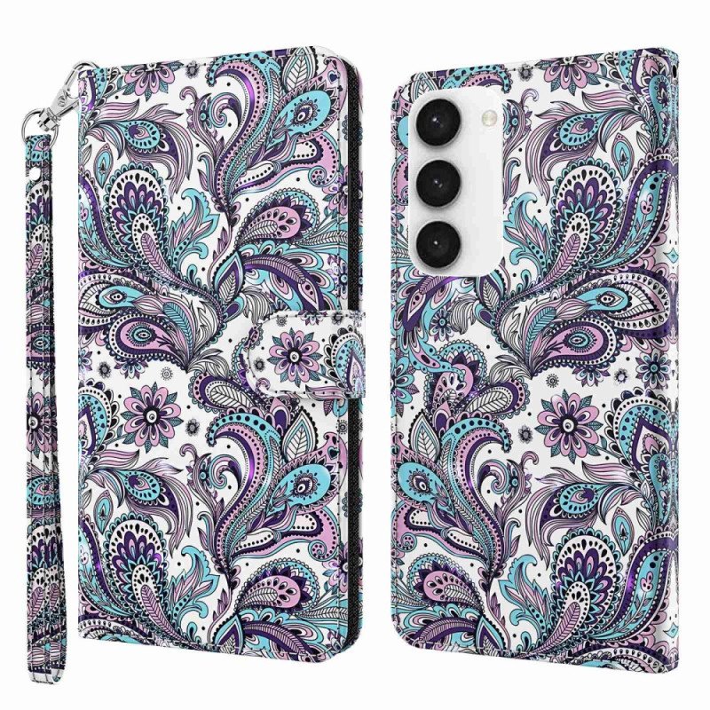 Fodral Samsung Galaxy S23 Plus 5G Med Kedjar Strappy Paisley Mönster