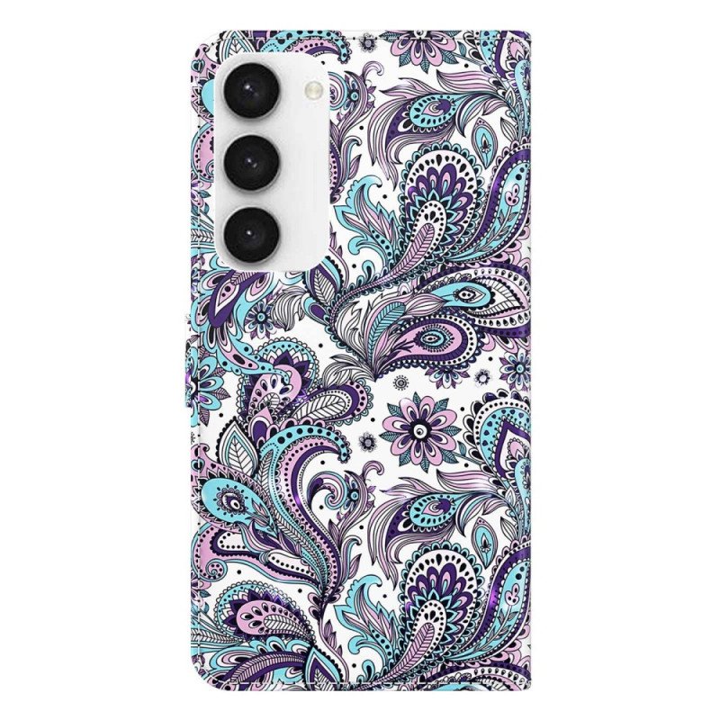 Fodral Samsung Galaxy S23 Plus 5G Med Kedjar Strappy Paisley Mönster