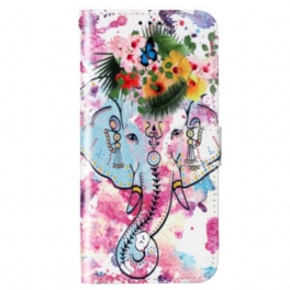 Fodral Samsung Galaxy S23 Plus 5G Med Kedjar Tribal Elefant Med Rem